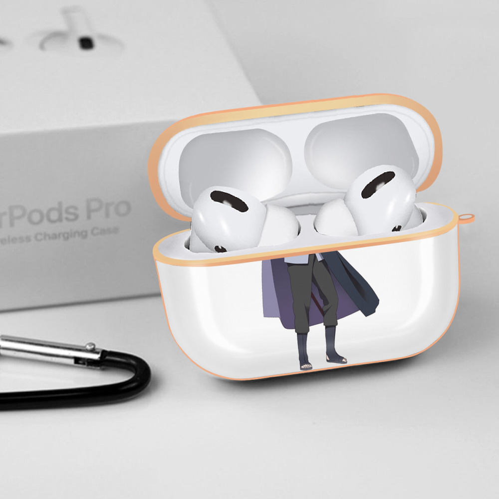 NARUTO -ナルト- うちは サスケ Uchiha Sasuke 【AirPods Pro用】ハードシェル保護ケース｜耐衝撃・防指紋・カラビナ付き商品仕様
