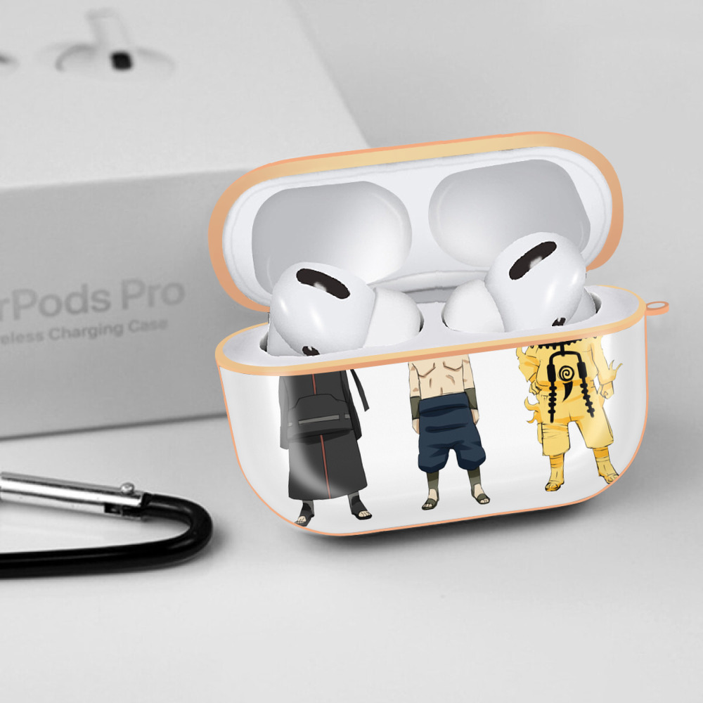 NARUTO -ナルト- うちは サスケ Uchiha Sasuke 【AirPods Pro用】ハードシェル保護ケース｜耐衝撃・防指紋・カラビナ付き商品仕様
