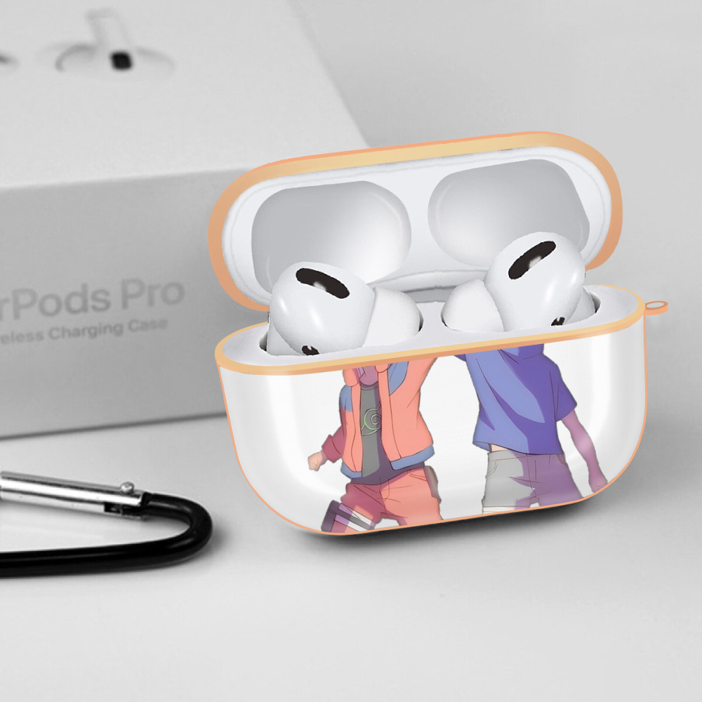 NARUTO -ナルト- うちは サスケ Uchiha Sasuke 【AirPods Pro用】ハードシェル保護ケース｜耐衝撃・防指紋・カラビナ付き商品仕様