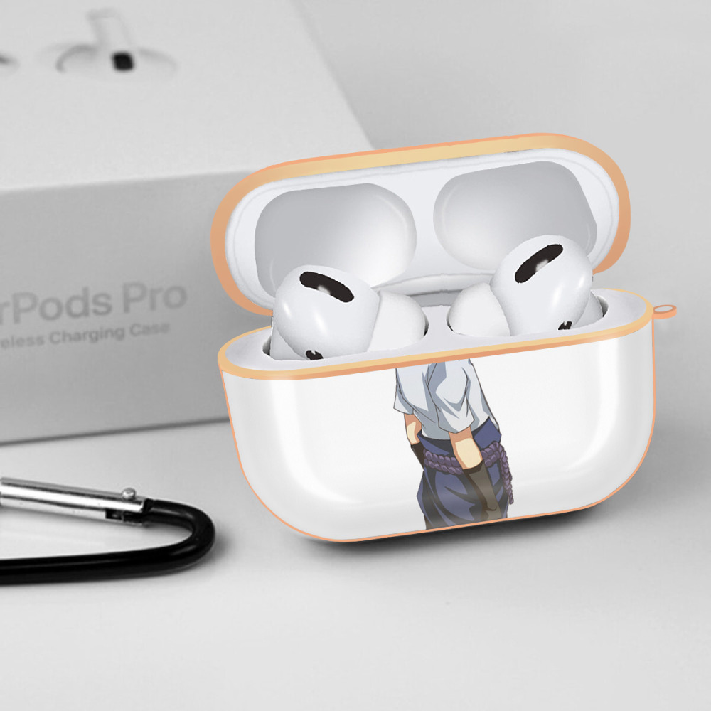 NARUTO -ナルト- うちは サスケ Uchiha Sasuke 【AirPods Pro用】ハードシェル保護ケース｜耐衝撃・防指紋・カラビナ付き商品仕様