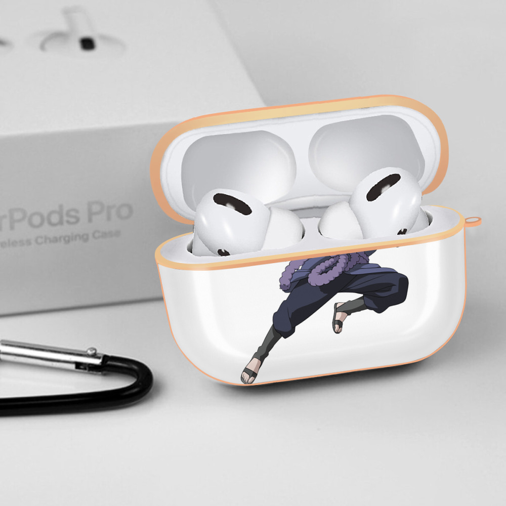 NARUTO -ナルト- うちは サスケ Uchiha Sasuke 【AirPods Pro用】ハードシェル保護ケース｜耐衝撃・防指紋・カラビナ付き商品仕様