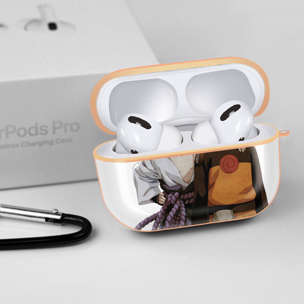 NARUTO -ナルト- うちは サスケ Uchiha Sasuke 【AirPods Pro用】ハードシェル保護ケース｜耐衝撃・防指紋・カラビナ付き商品仕様
