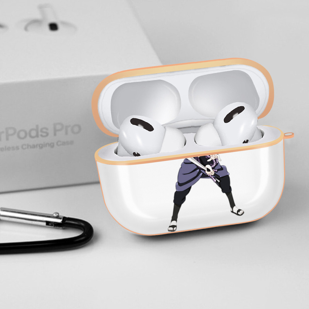 NARUTO -ナルト- うちは サスケ Uchiha Sasuke 【AirPods Pro用】ハードシェル保護ケース｜耐衝撃・防指紋・カラビナ付き商品仕様
