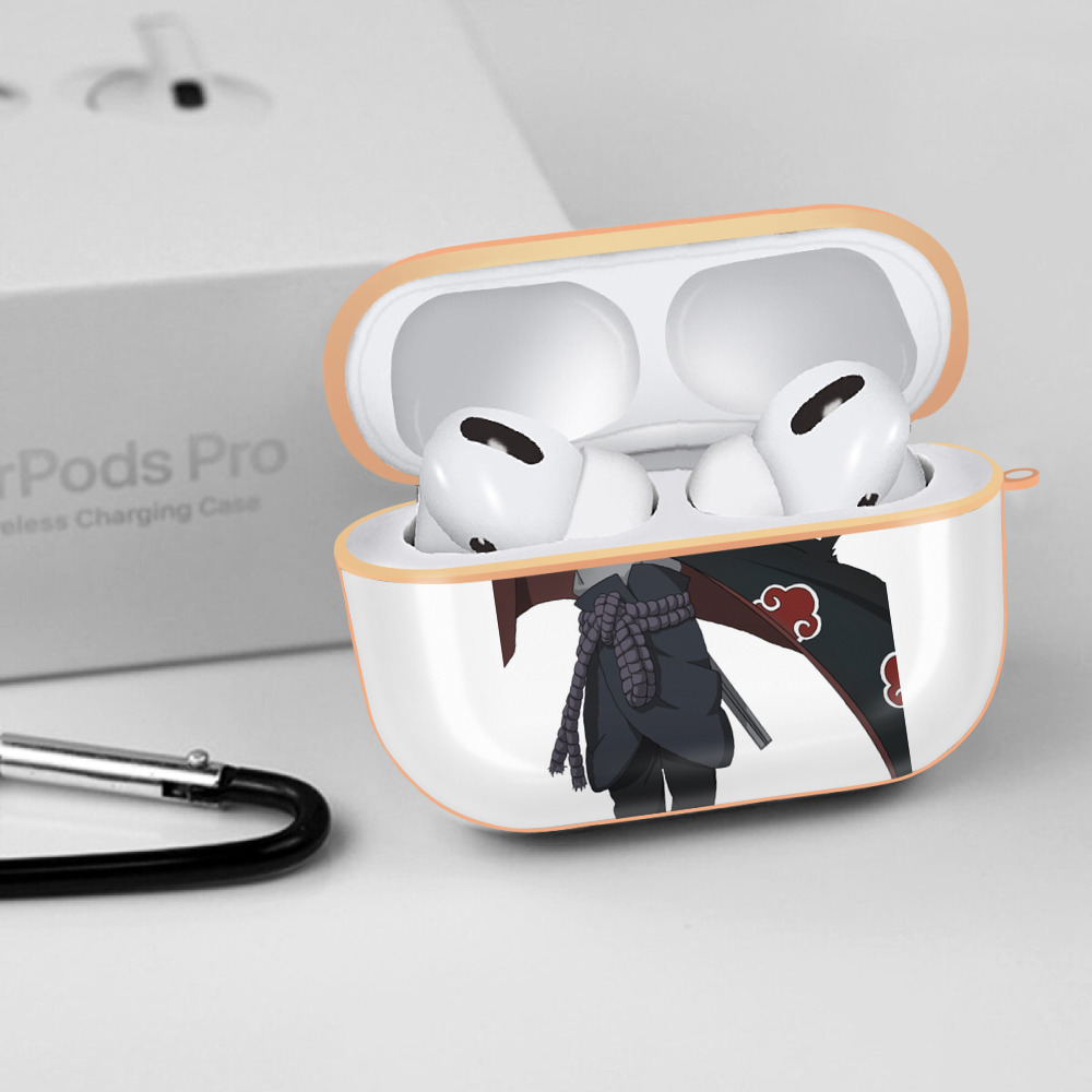 NARUTO -ナルト- うちは サスケ Uchiha Sasuke 【AirPods Pro用】ハードシェル保護ケース｜耐衝撃・防指紋・カラビナ付き商品仕様