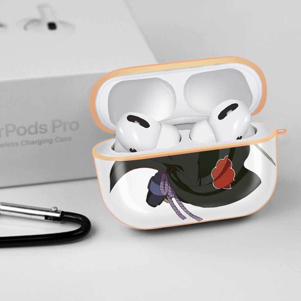 NARUTO -ナルト- うちは サスケ Uchiha Sasuke 【AirPods Pro用】ハードシェル保護ケース｜耐衝撃・防指紋・カラビナ付き商品仕様