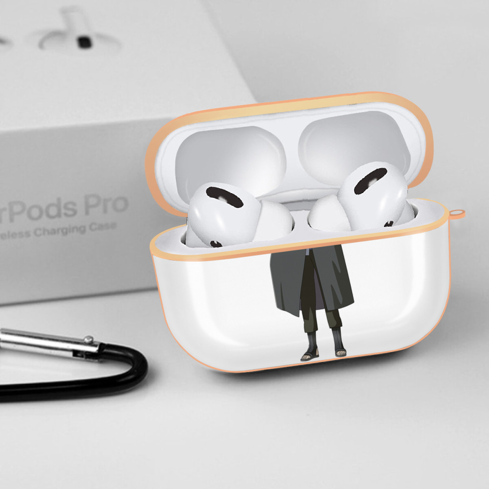 NARUTO -ナルト- うちは サスケ Uchiha Sasuke 【AirPods Pro用】ハードシェル保護ケース｜耐衝撃・防指紋・カラビナ付き商品仕様