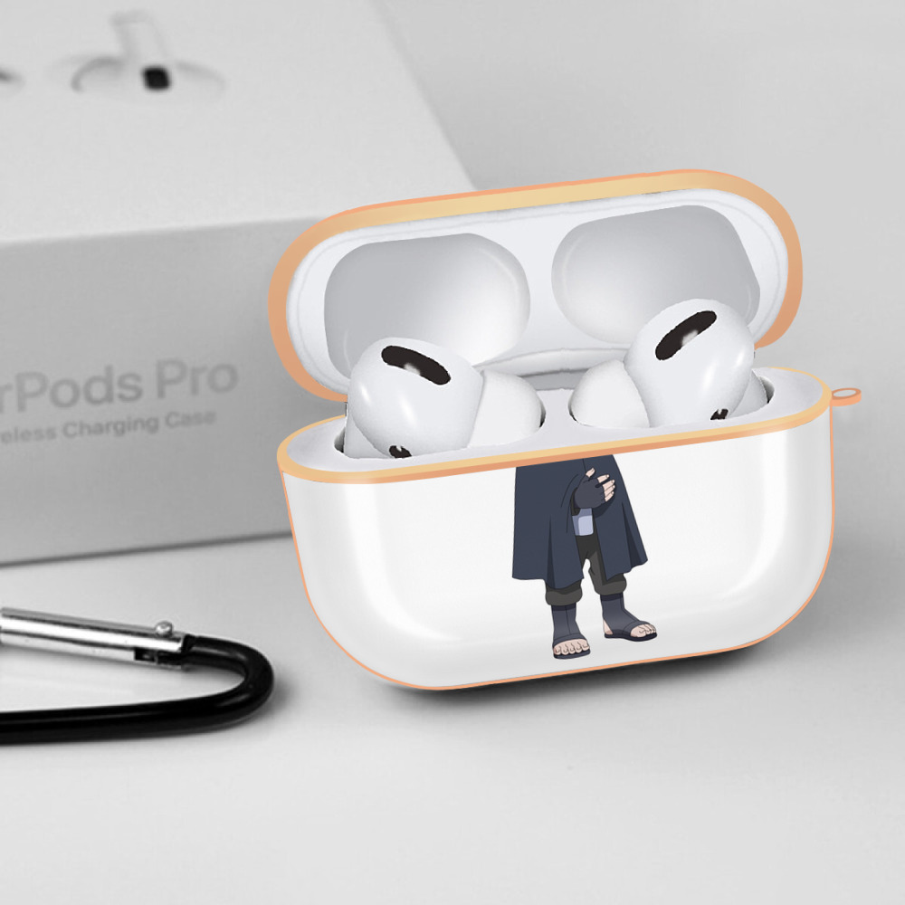 NARUTO -ナルト- うちは サスケ Uchiha Sasuke 【AirPods Pro用】ハードシェル保護ケース｜耐衝撃・防指紋・カラビナ付き商品仕様