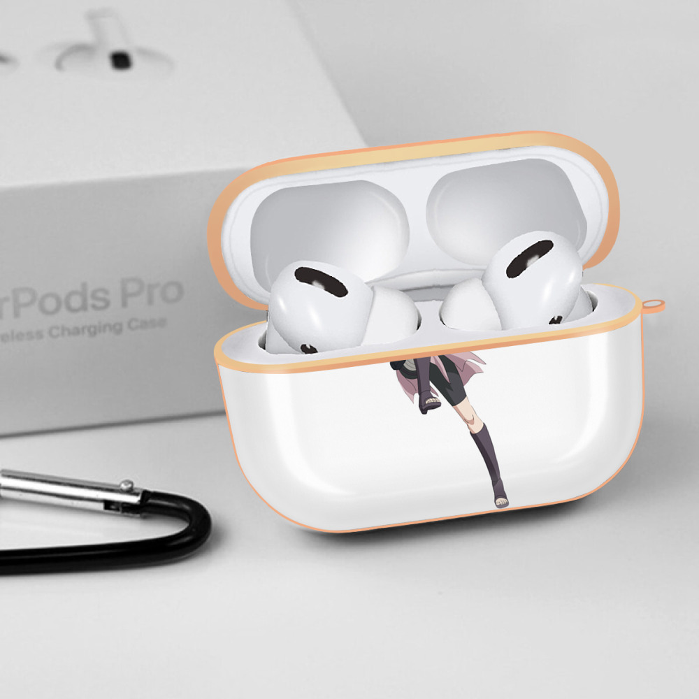 NARUTO -ナルト- 春野サクラ Haruno Sakura 【AirPods Pro用】ハードシェル保護ケース｜耐衝撃・防指紋・カラビナ付き商品仕様