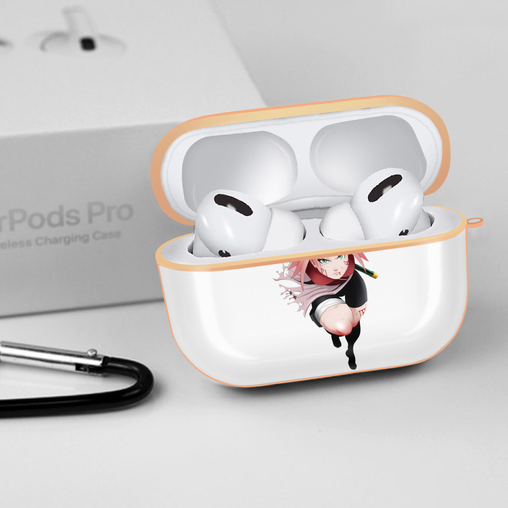 NARUTO -ナルト- 春野サクラ Haruno Sakura 【AirPods Pro用】ハードシェル保護ケース｜耐衝撃・防指紋・カラビナ付き商品仕様