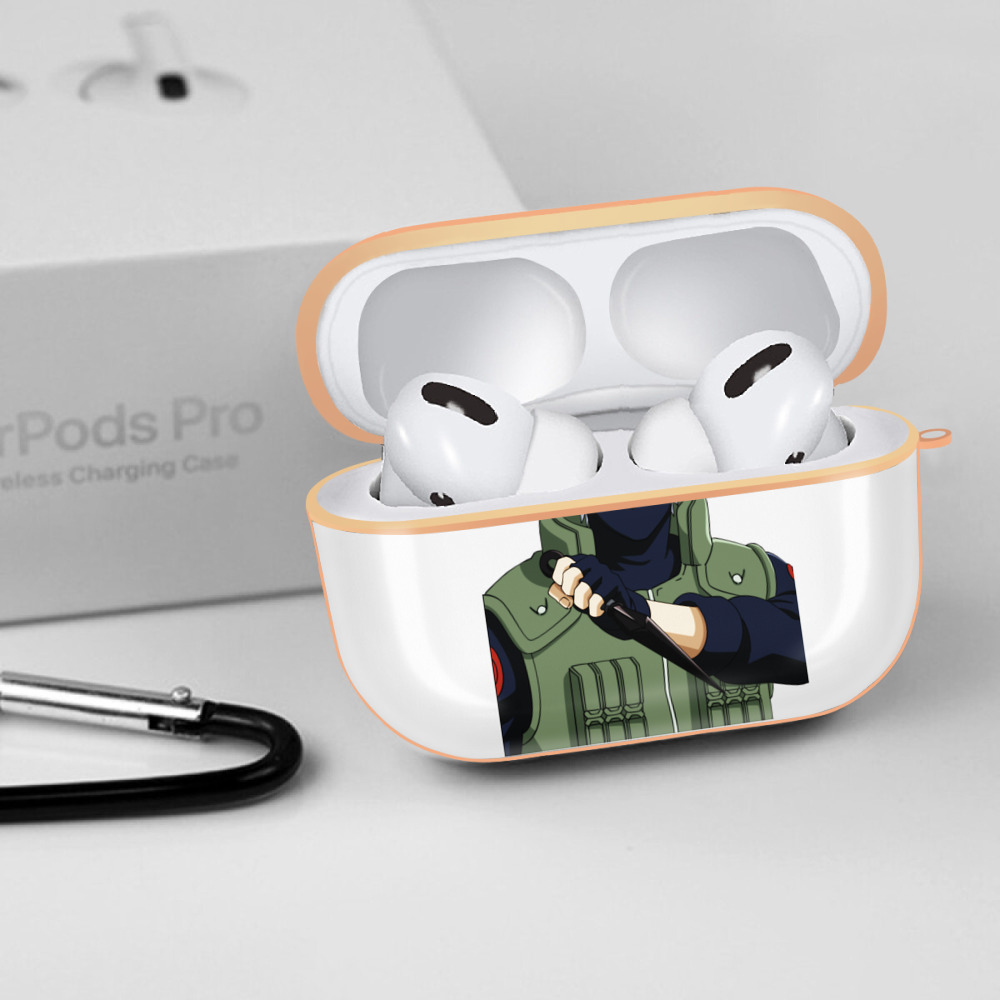 NARUTO -ナルト- はたけ カカシ Hatake Kakashi 【AirPods Pro用】ハードシェル保護ケース｜耐衝撃・防指紋・カラビナ付き商品仕様