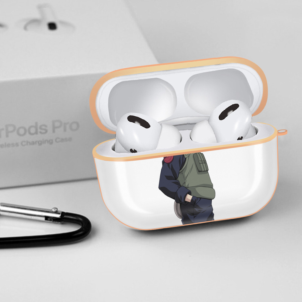 NARUTO -ナルト- はたけ カカシ Hatake Kakashi 【AirPods Pro用】ハードシェル保護ケース｜耐衝撃・防指紋・カラビナ付き商品仕様