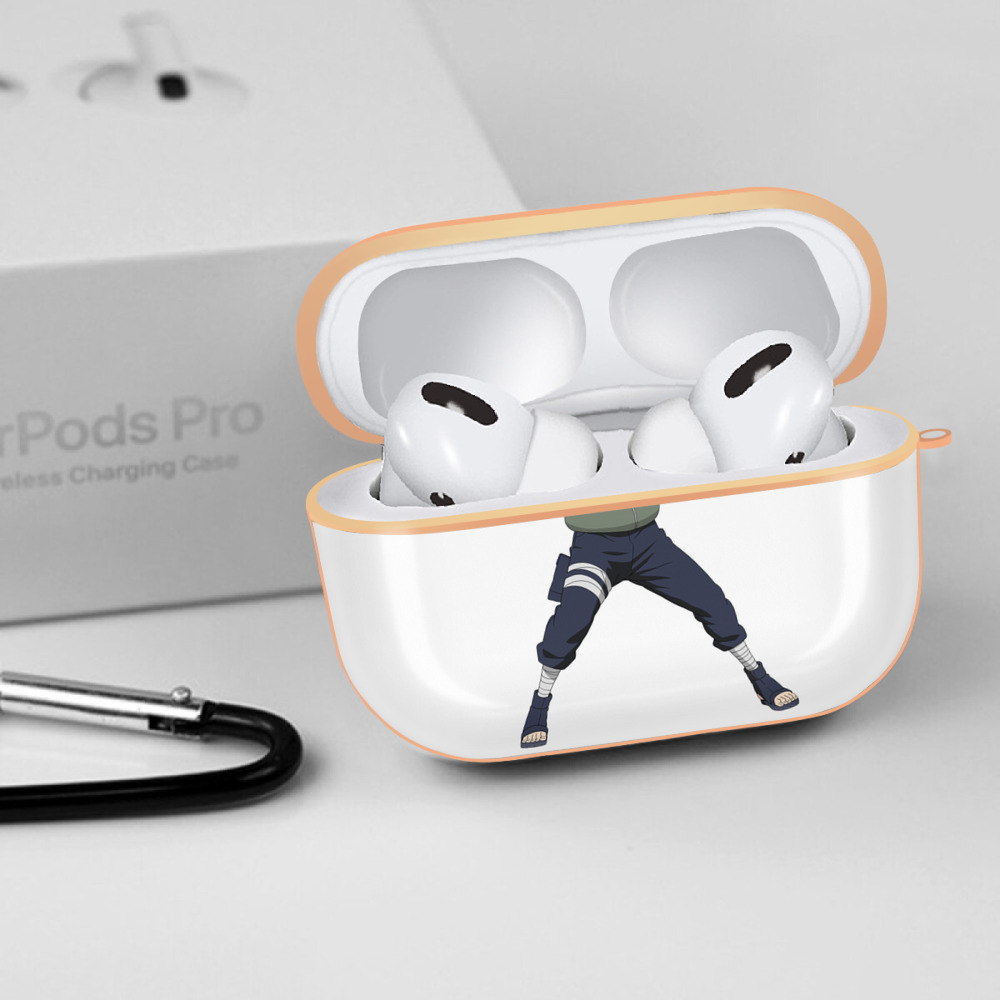 NARUTO -ナルト- はたけ カカシ Hatake Kakashi 【AirPods Pro用】ハードシェル保護ケース｜耐衝撃・防指紋・カラビナ付き商品仕様