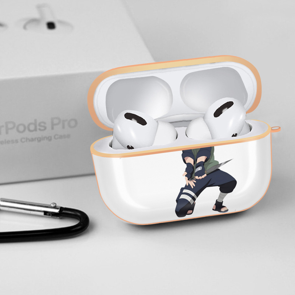 NARUTO -ナルト- はたけ カカシ Hatake Kakashi 【AirPods Pro用】ハードシェル保護ケース｜耐衝撃・防指紋・カラビナ付き商品仕様
