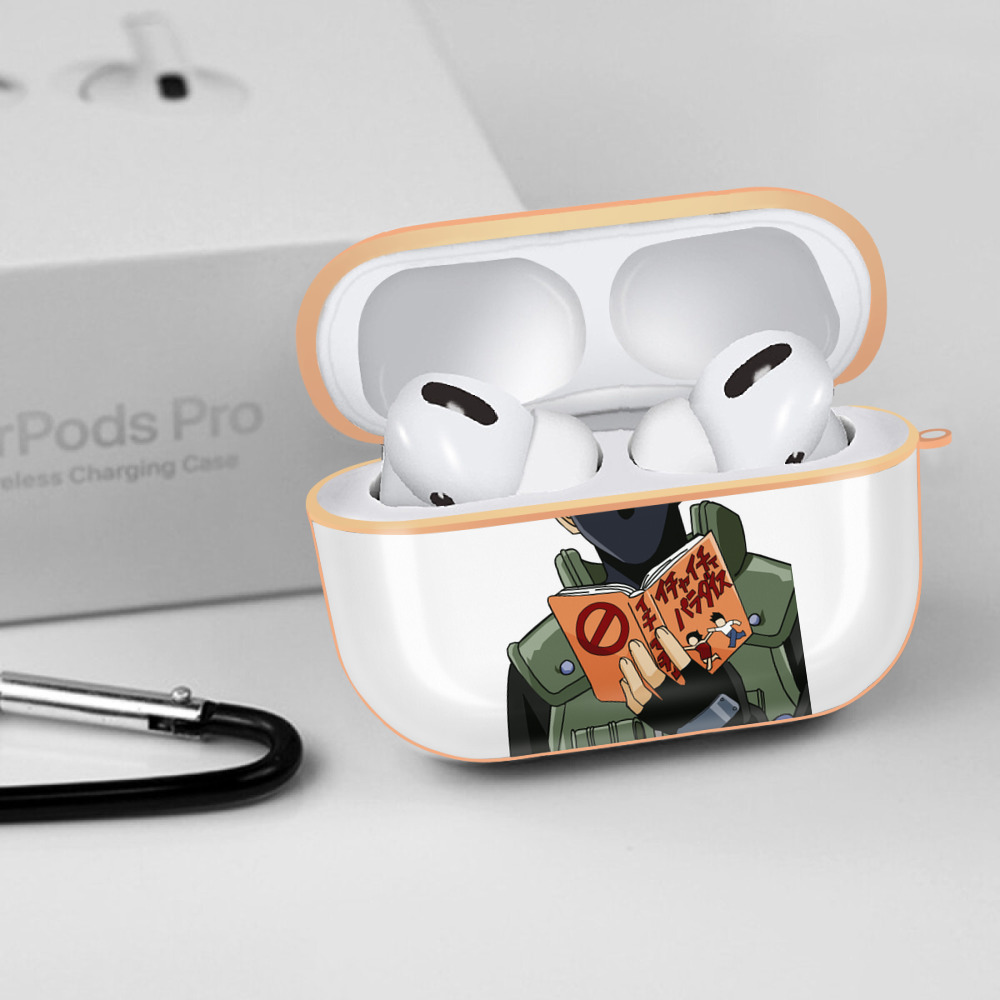 NARUTO -ナルト- はたけ カカシ Hatake Kakashi 【AirPods Pro用】ハードシェル保護ケース｜耐衝撃・防指紋・カラビナ付き商品仕様