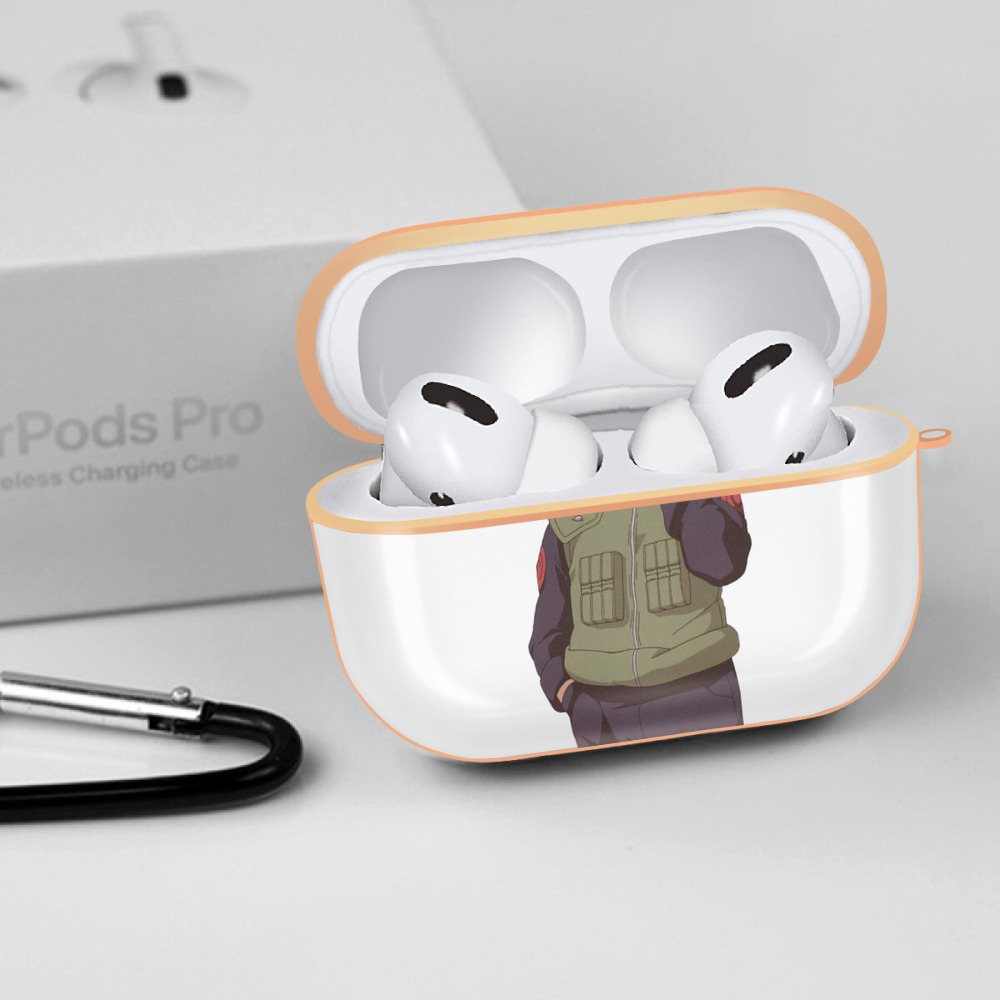 NARUTO -ナルト- はたけ カカシ Hatake Kakashi 【AirPods Pro用】ハードシェル保護ケース｜耐衝撃・防指紋・カラビナ付き商品仕様