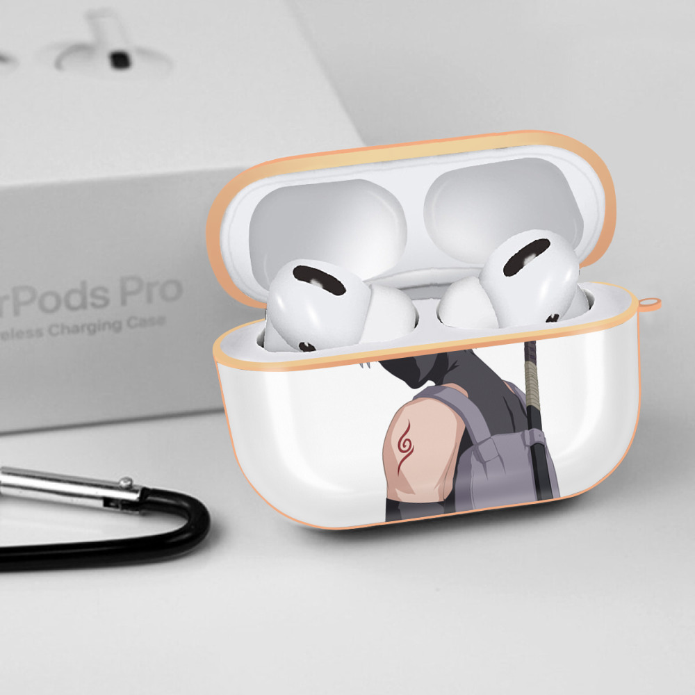 NARUTO -ナルト- はたけ カカシ Hatake Kakashi 【AirPods Pro用】ハードシェル保護ケース｜耐衝撃・防指紋・カラビナ付き商品仕様