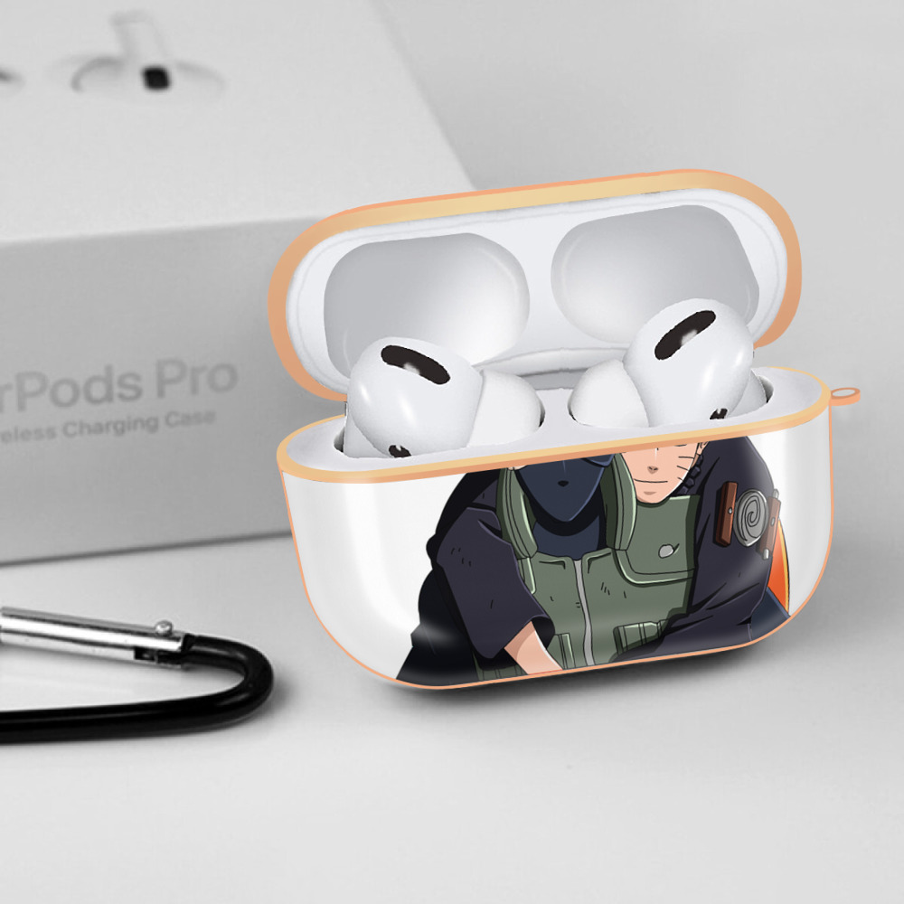 NARUTO -ナルト- はたけ カカシ Hatake Kakashi 【AirPods Pro用】ハードシェル保護ケース｜耐衝撃・防指紋・カラビナ付き商品仕様
