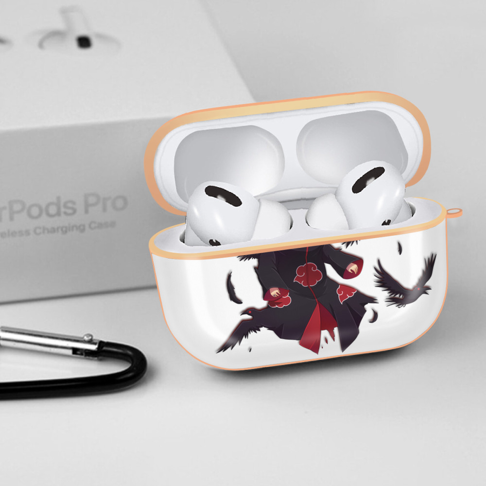 NARUTO -ナルト- うちは イタチ Uchiha Itachi 【AirPods Pro用】ハードシェル保護ケース｜耐衝撃・防指紋・カラビナ付き商品仕様