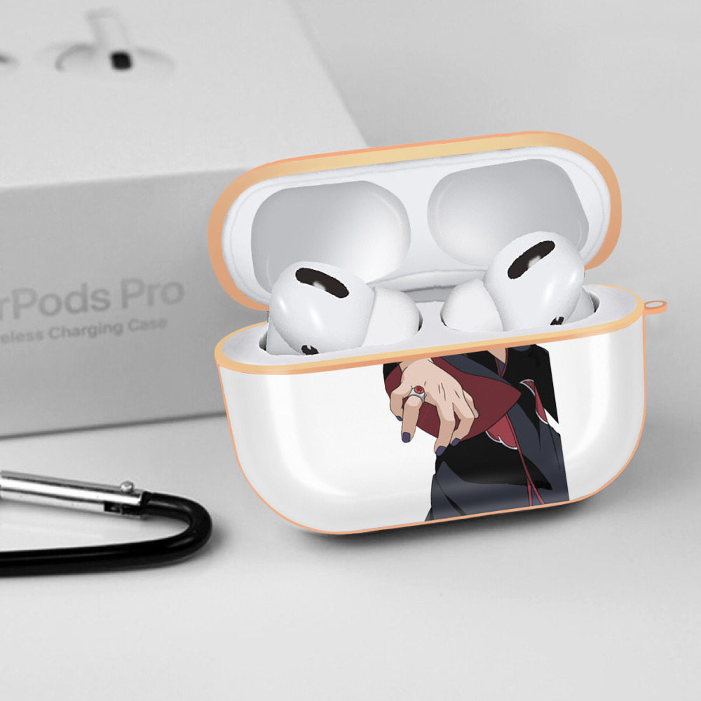 NARUTO -ナルト- うちは イタチ Uchiha Itachi 【AirPods Pro用】ハードシェル保護ケース｜耐衝撃・防指紋・カラビナ付き商品仕様