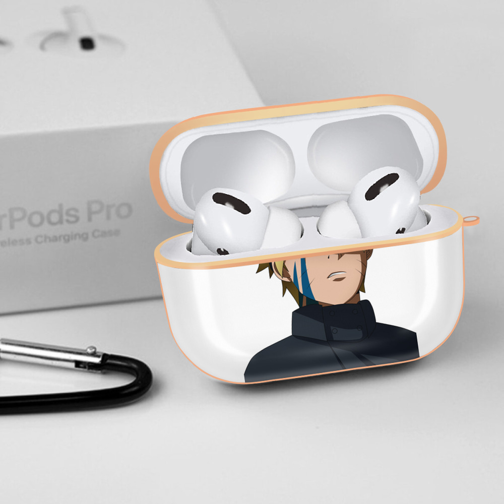 NARUTO -ナルト- うずまき ボルト Uzumaki Boruto 【AirPods Pro用】ハードシェル保護ケース｜耐衝撃・防指紋・カラビナ付き商品仕様
