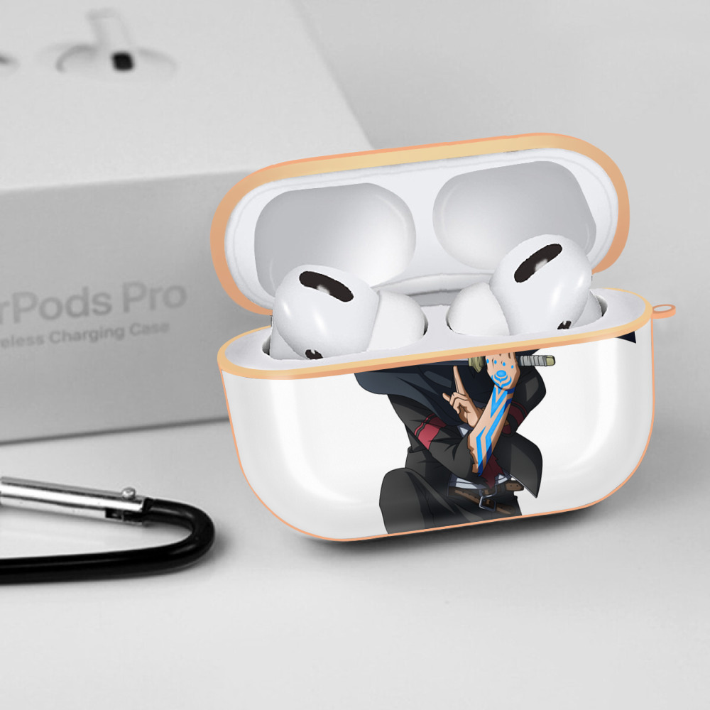 NARUTO -ナルト- うずまき ボルト Uzumaki Boruto 【AirPods Pro用】ハードシェル保護ケース｜耐衝撃・防指紋・カラビナ付き商品仕様