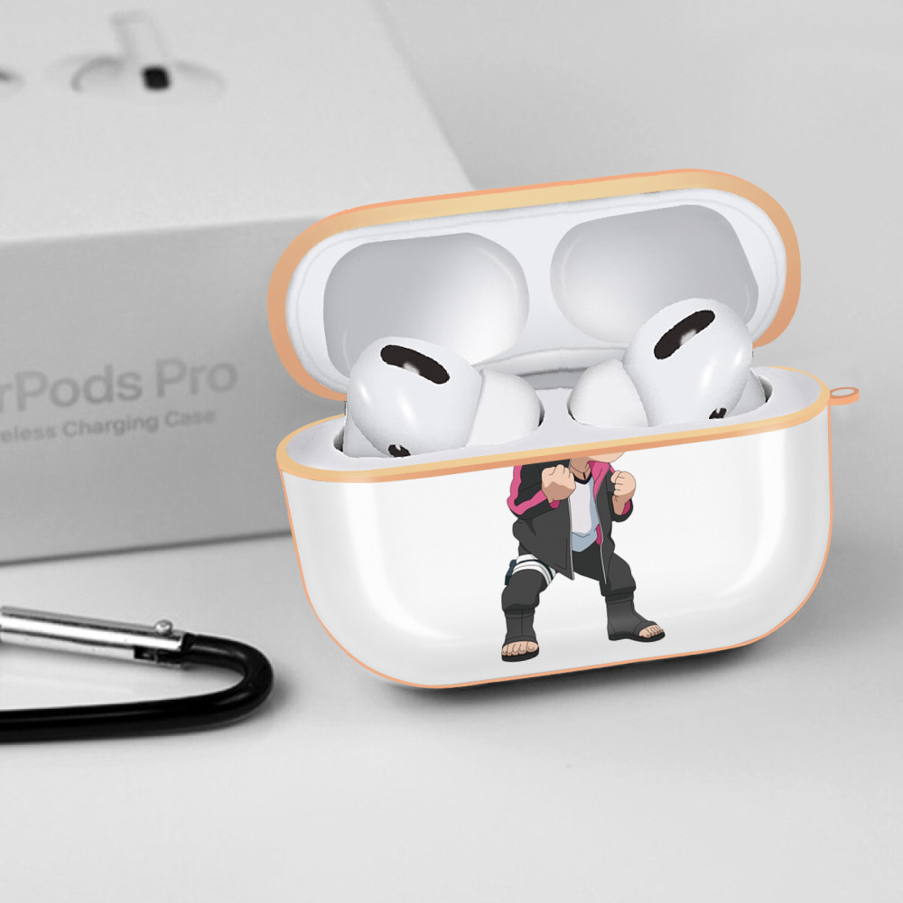 NARUTO -ナルト- うずまき ボルト Uzumaki Boruto 【AirPods Pro用】ハードシェル保護ケース｜耐衝撃・防指紋・カラビナ付き商品仕様