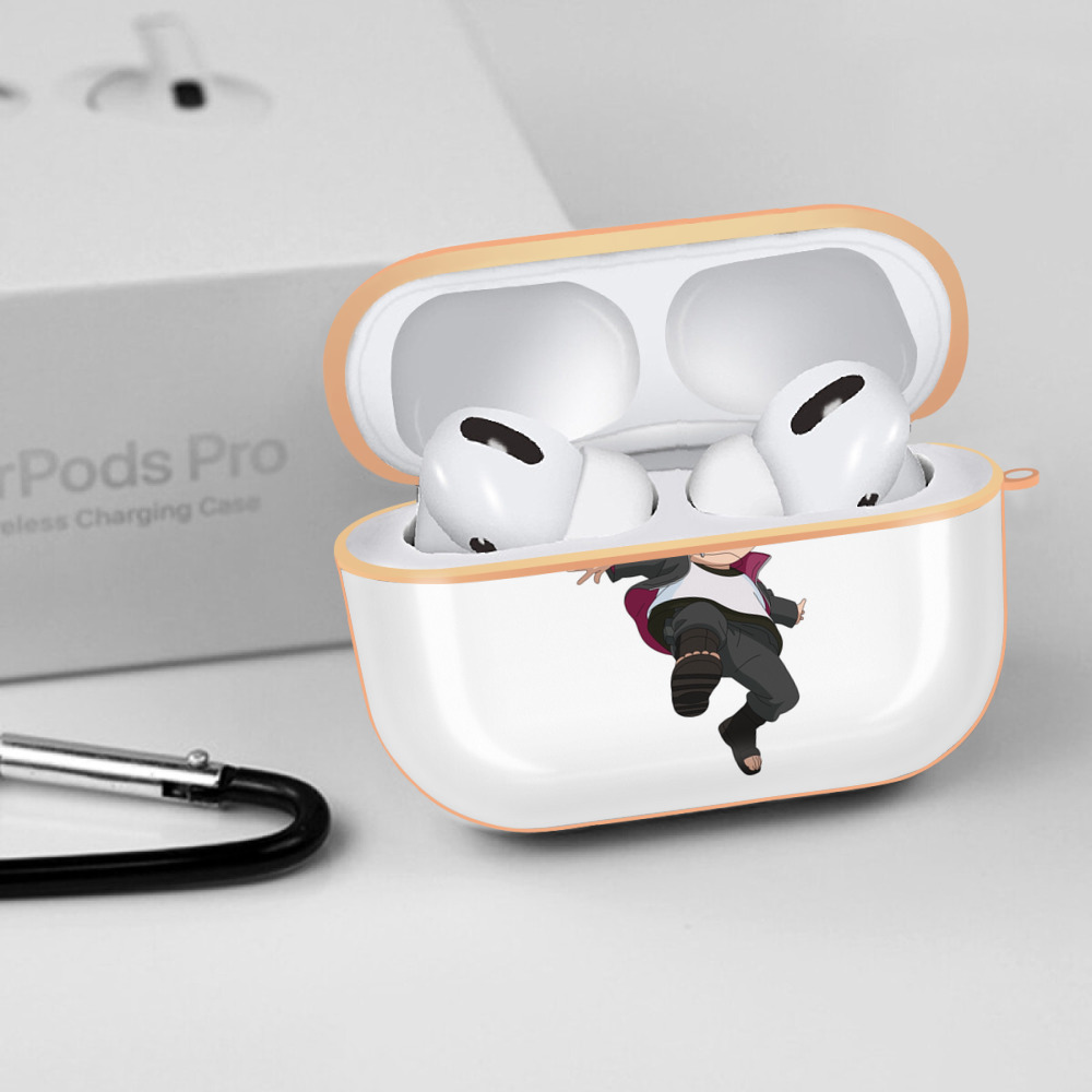 NARUTO -ナルト- うずまき ボルト Uzumaki Boruto 【AirPods Pro用】ハードシェル保護ケース｜耐衝撃・防指紋・カラビナ付き商品仕様