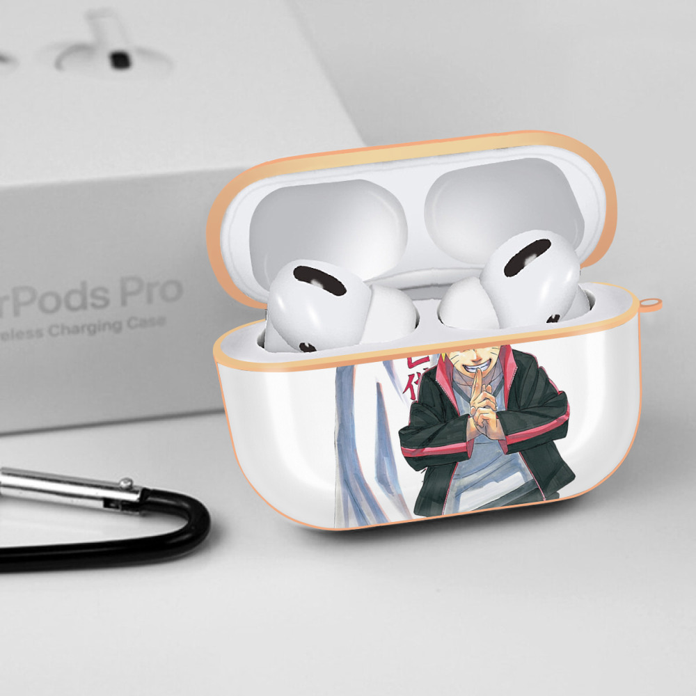 NARUTO -ナルト- うずまき ボルト Uzumaki Boruto 【AirPods Pro用】ハードシェル保護ケース｜耐衝撃・防指紋・カラビナ付き商品仕様