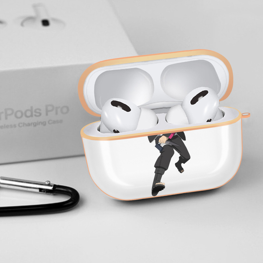 NARUTO -ナルト- うずまき ボルト Uzumaki Boruto 【AirPods Pro用】ハードシェル保護ケース｜耐衝撃・防指紋・カラビナ付き商品仕様