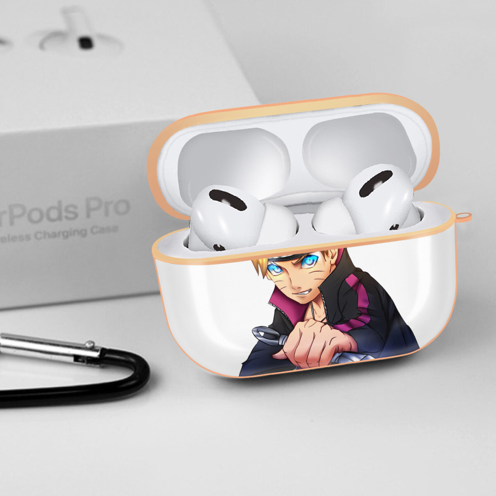 NARUTO -ナルト- うずまき ボルト Uzumaki Boruto 【AirPods Pro用】ハードシェル保護ケース｜耐衝撃・防指紋・カラビナ付き商品仕様