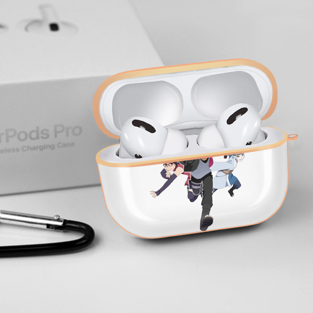 NARUTO -ナルト- うずまき ボルト Uzumaki Boruto 【AirPods Pro用】ハードシェル保護ケース｜耐衝撃・防指紋・カラビナ付き商品仕様