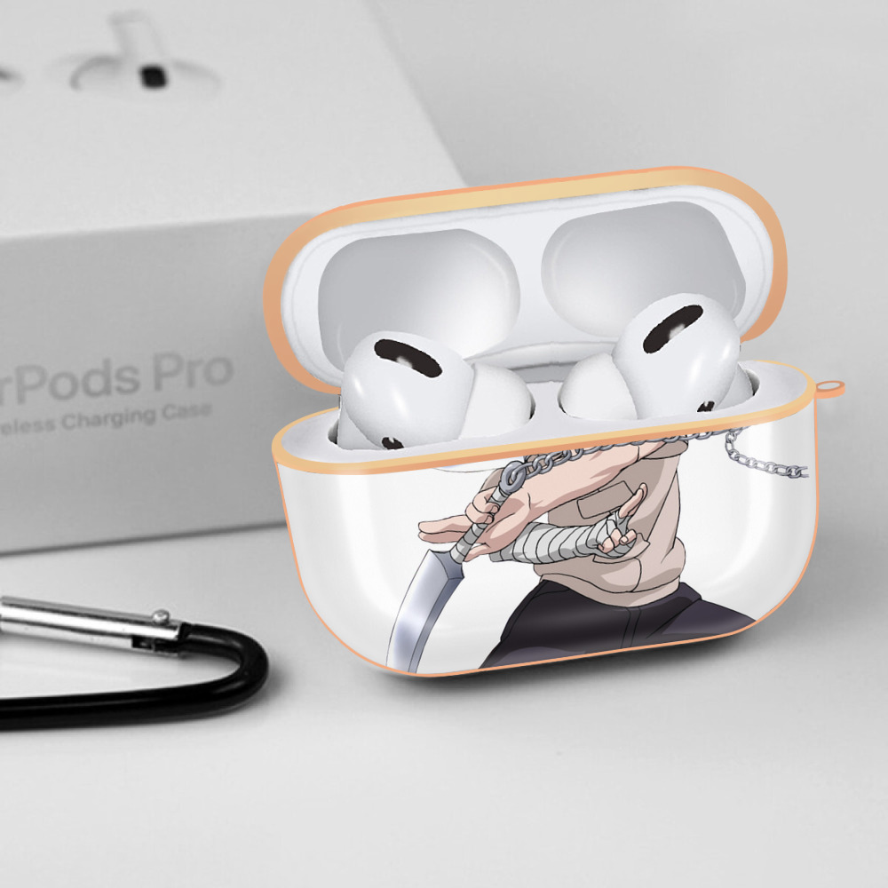 NARUTO -ナルト- 日向ネジ Hyūga Neji 【AirPods Pro用】ハードシェル保護ケース｜耐衝撃・防指紋・カラビナ付き商品仕様