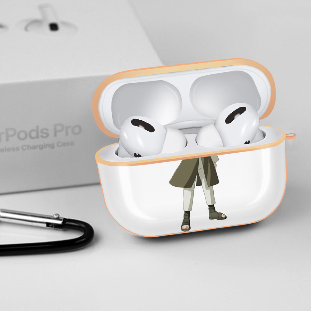 NARUTO -ナルト- 日向ネジ Hyūga Neji 【AirPods Pro用】ハードシェル保護ケース｜耐衝撃・防指紋・カラビナ付き商品仕様
