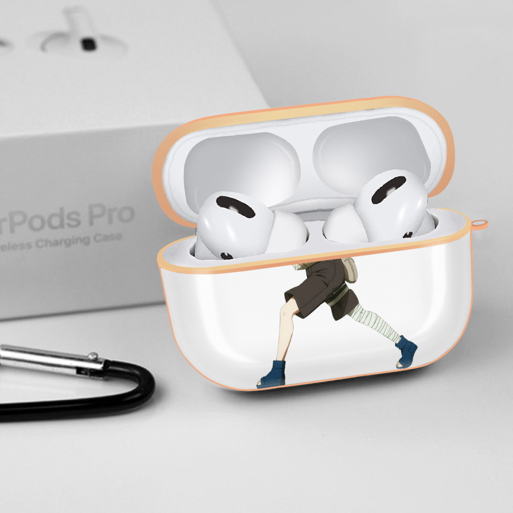 NARUTO -ナルト- 日向ネジ Hyūga Neji 【AirPods Pro用】ハードシェル保護ケース｜耐衝撃・防指紋・カラビナ付き商品仕様