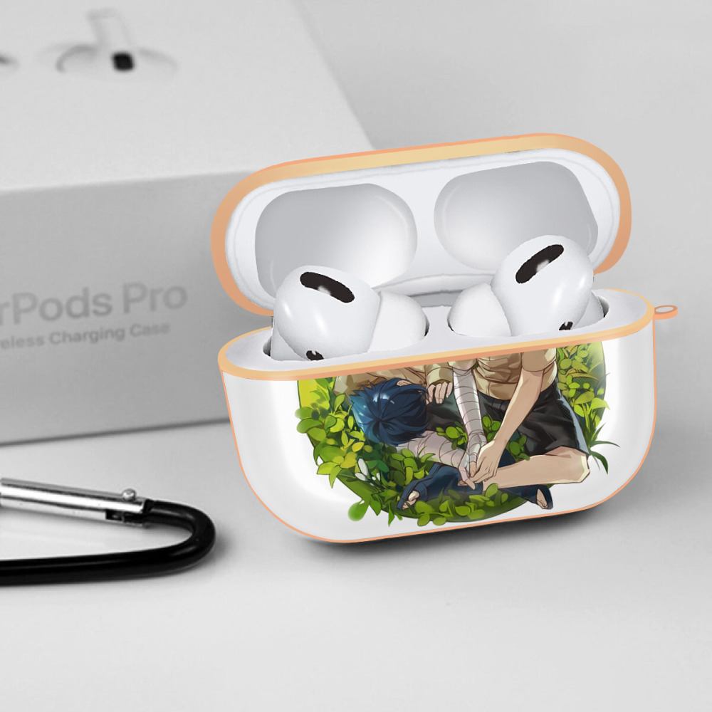 NARUTO -ナルト- 日向ネジ Hyūga Neji 【AirPods Pro用】ハードシェル保護ケース｜耐衝撃・防指紋・カラビナ付き商品仕様