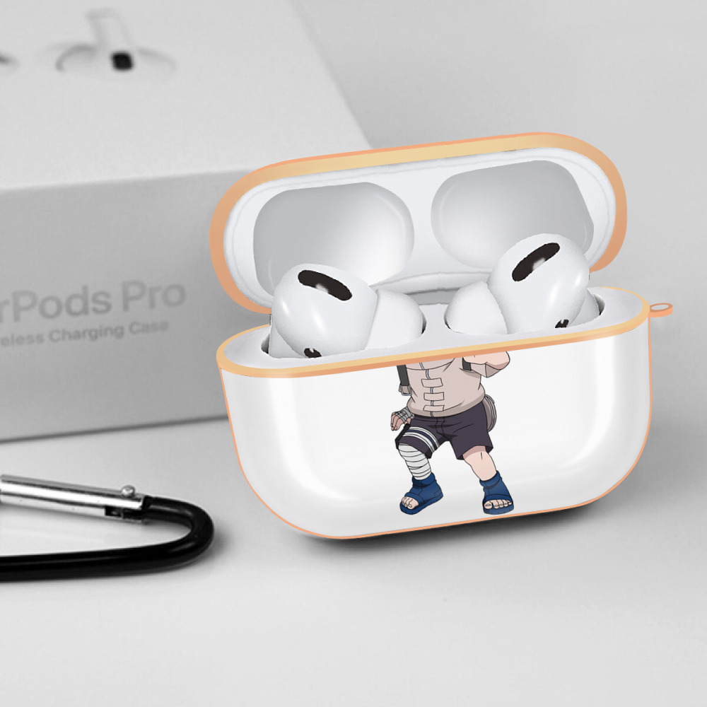 NARUTO -ナルト- 日向ネジ Hyūga Neji 【AirPods Pro用】ハードシェル保護ケース｜耐衝撃・防指紋・カラビナ付き商品仕様
