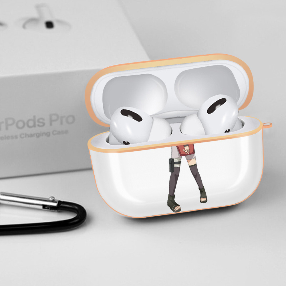 NARUTO -ナルト- うちは サラダ Uchiha Sarada 【AirPods Pro用】ハードシェル保護ケース｜耐衝撃・防指紋・カラビナ付き商品仕様