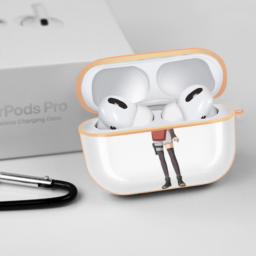 NARUTO -ナルト- うちは サラダ Uchiha Sarada 【AirPods Pro用】ハードシェル保護ケース｜耐衝撃・防指紋・カラビナ付き商品仕様