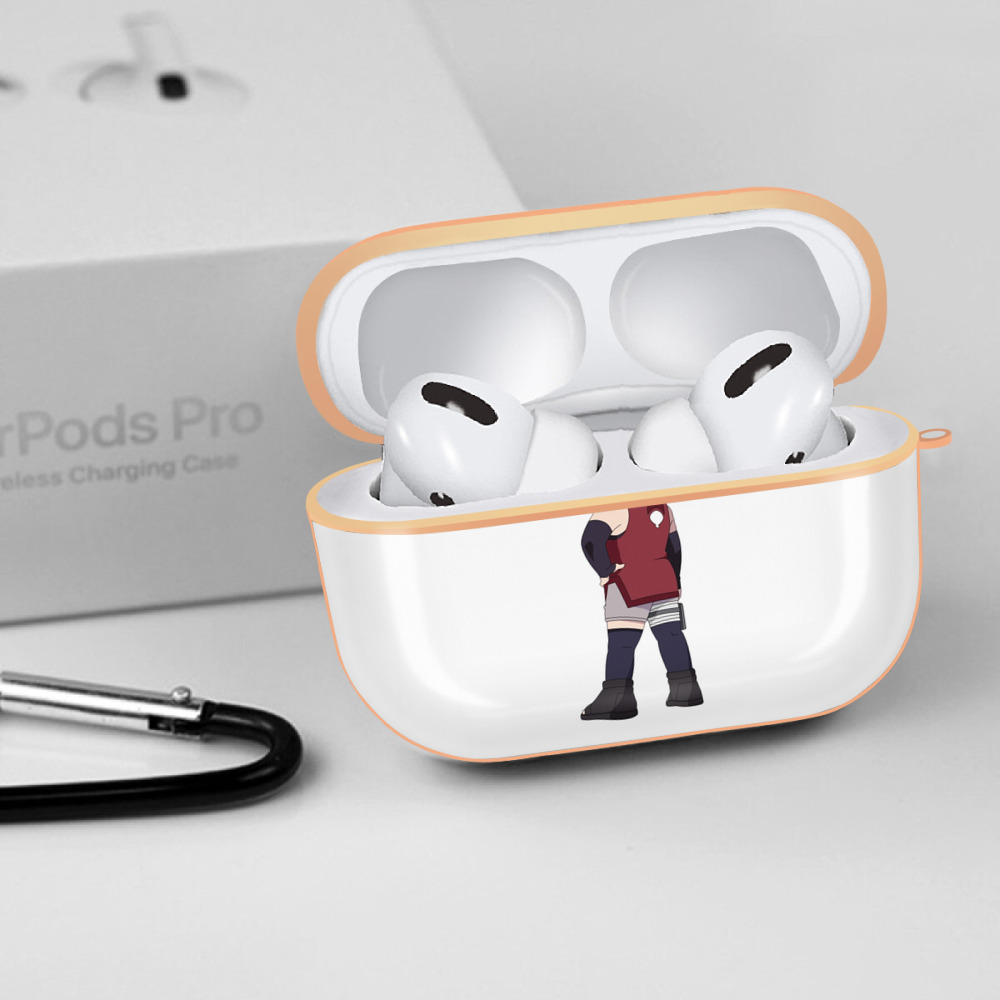 NARUTO -ナルト- うちは サラダ Uchiha Sarada 【AirPods Pro用】ハードシェル保護ケース｜耐衝撃・防指紋・カラビナ付き商品仕様