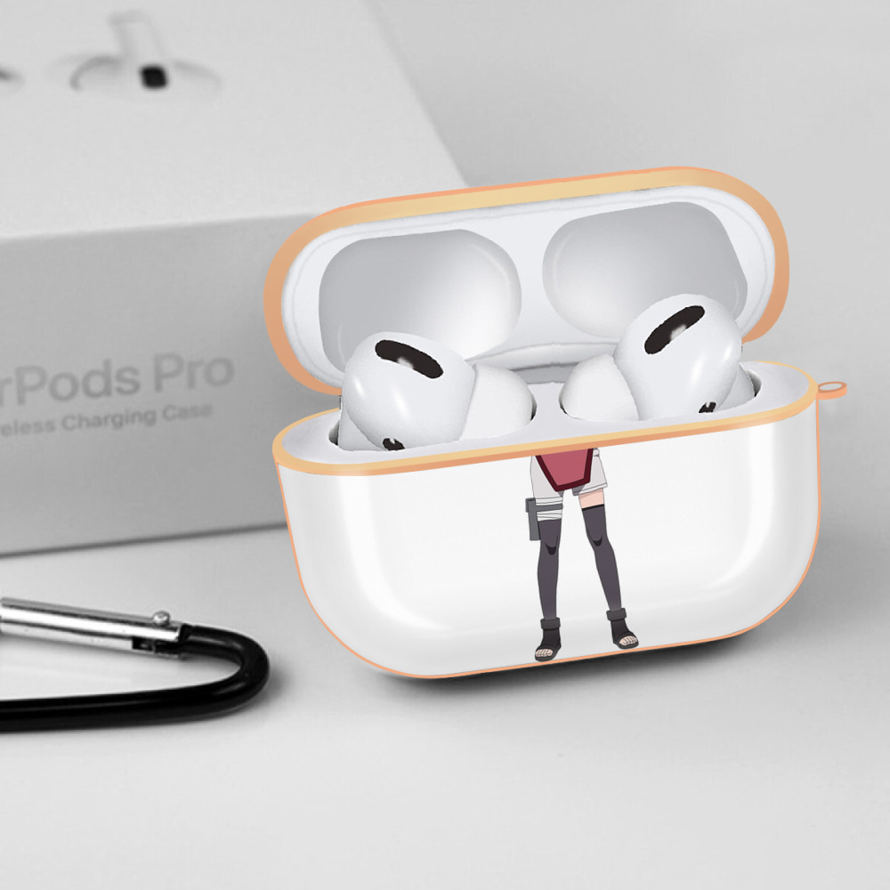 NARUTO -ナルト- うちは サラダ Uchiha Sarada 【AirPods Pro用】ハードシェル保護ケース｜耐衝撃・防指紋・カラビナ付き商品仕様