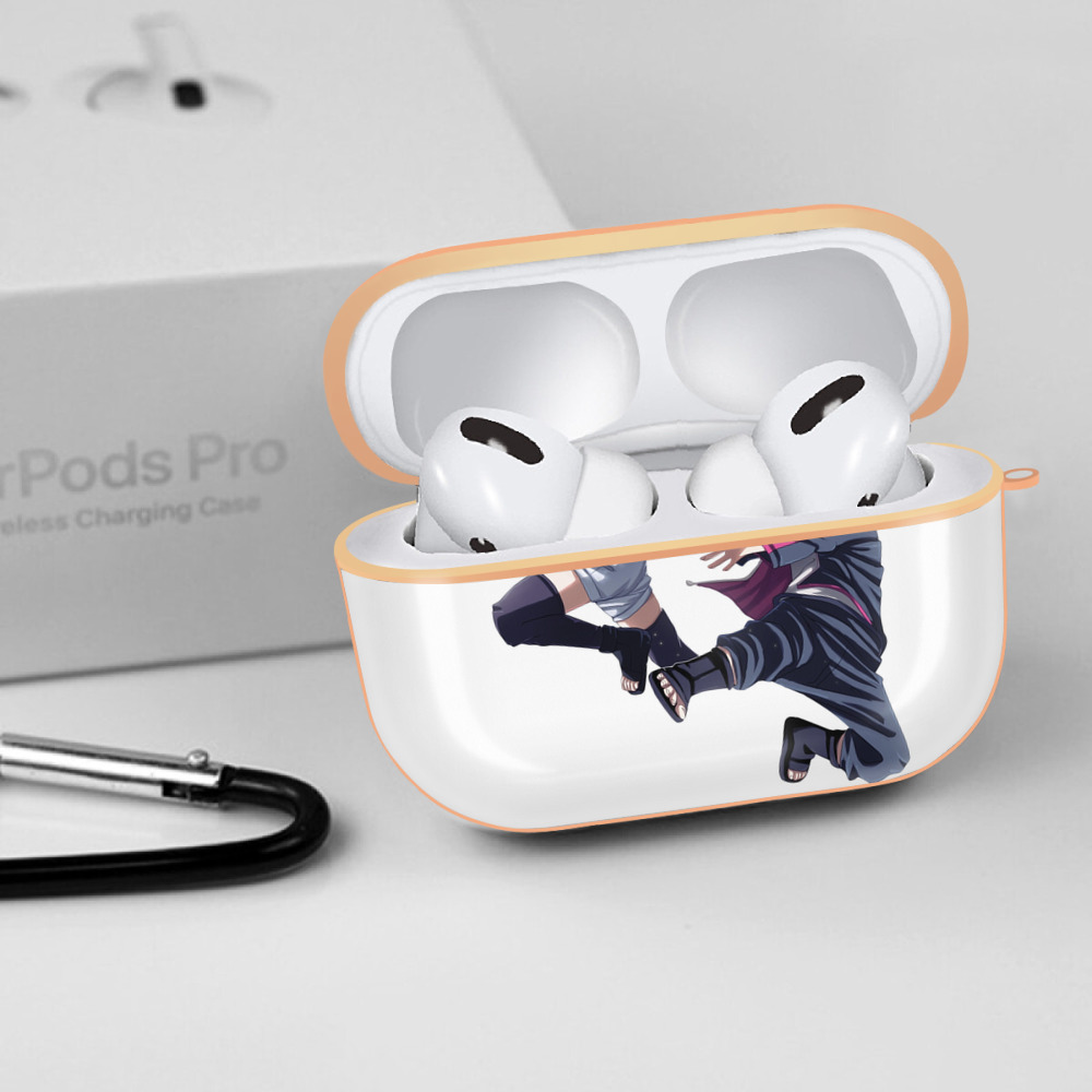 NARUTO -ナルト- うちは サラダ Uchiha Sarada 【AirPods Pro用】ハードシェル保護ケース｜耐衝撃・防指紋・カラビナ付き商品仕様