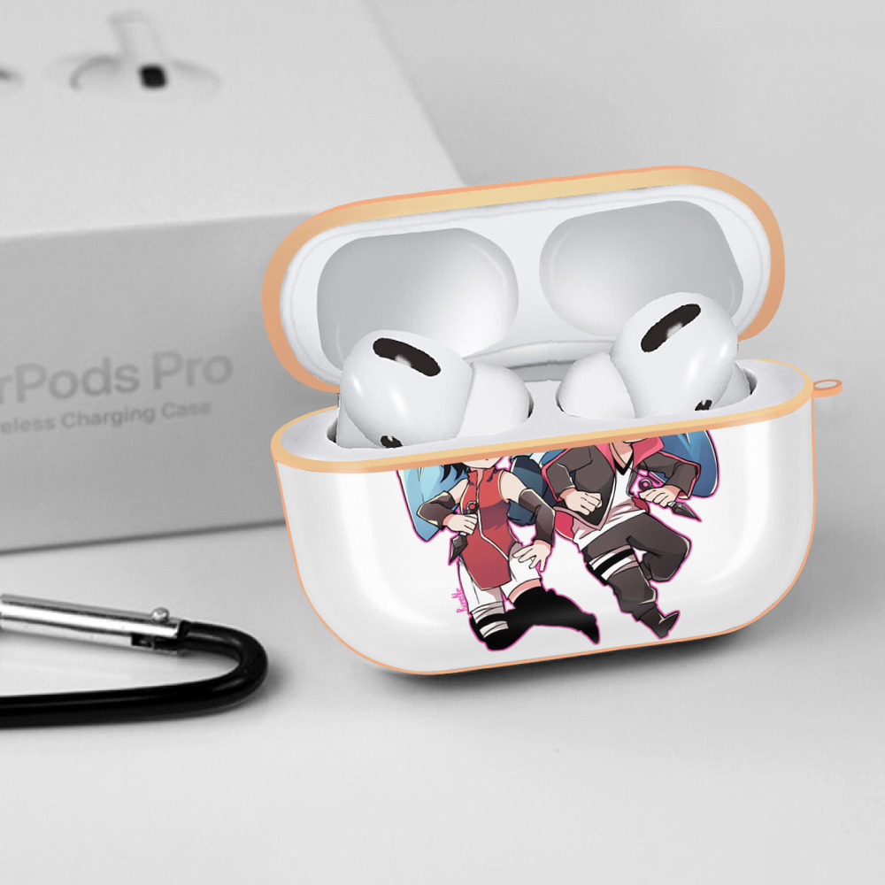 NARUTO -ナルト- うちは サラダ Uchiha Sarada 【AirPods Pro用】ハードシェル保護ケース｜耐衝撃・防指紋・カラビナ付き商品仕様