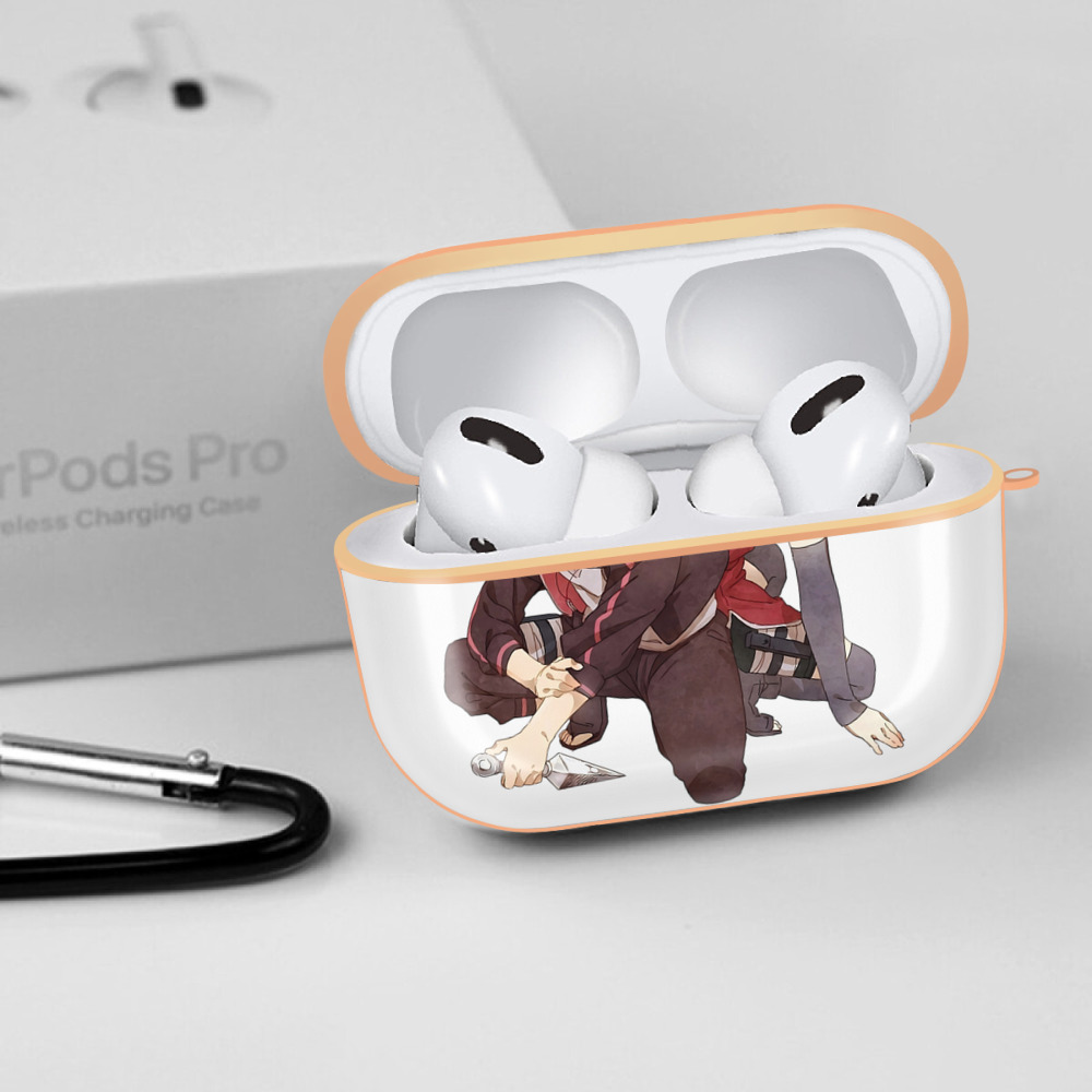 NARUTO -ナルト- うちは サラダ Uchiha Sarada 【AirPods Pro用】ハードシェル保護ケース｜耐衝撃・防指紋・カラビナ付き商品仕様