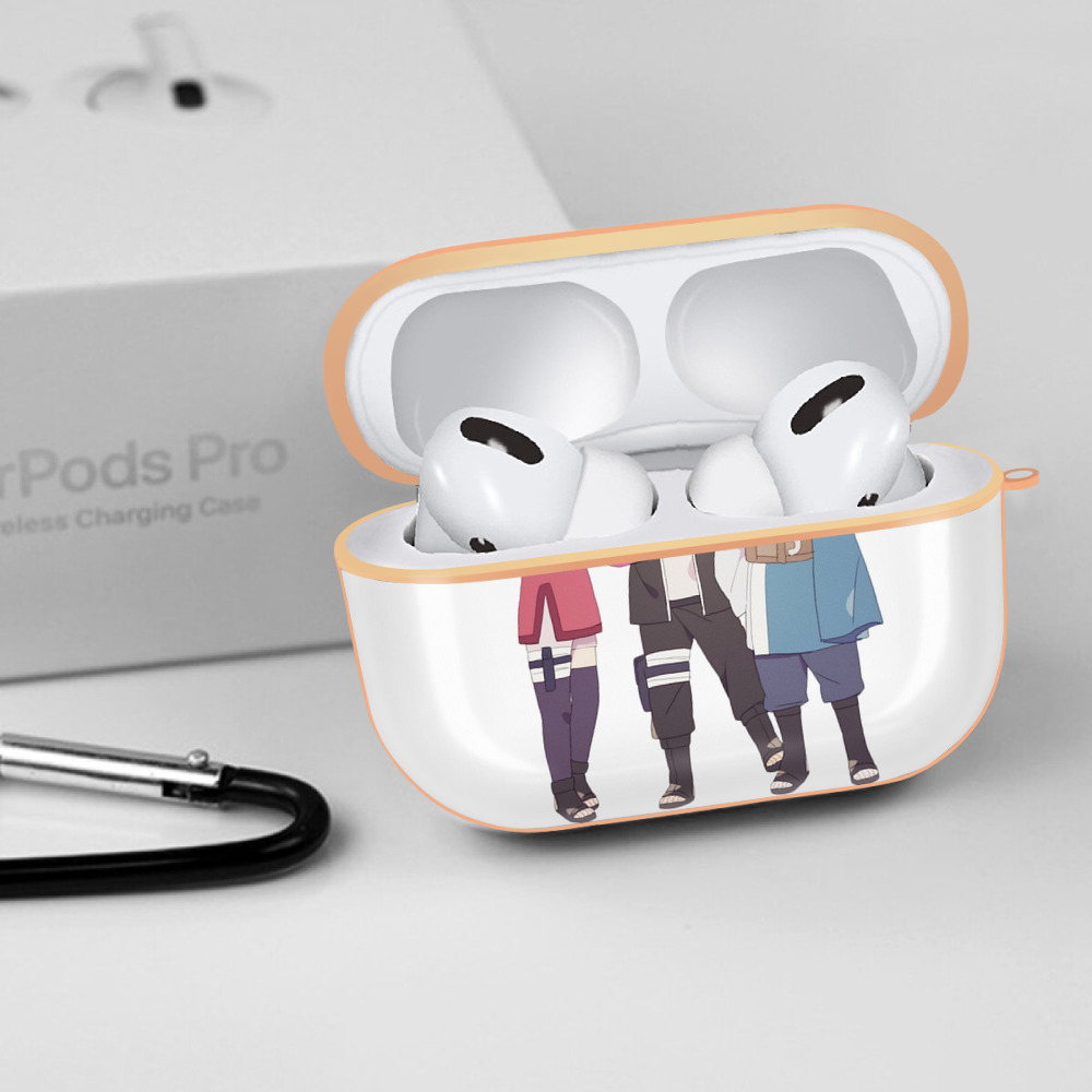 NARUTO -ナルト- うちは サラダ Uchiha Sarada 【AirPods Pro用】ハードシェル保護ケース｜耐衝撃・防指紋・カラビナ付き商品仕様