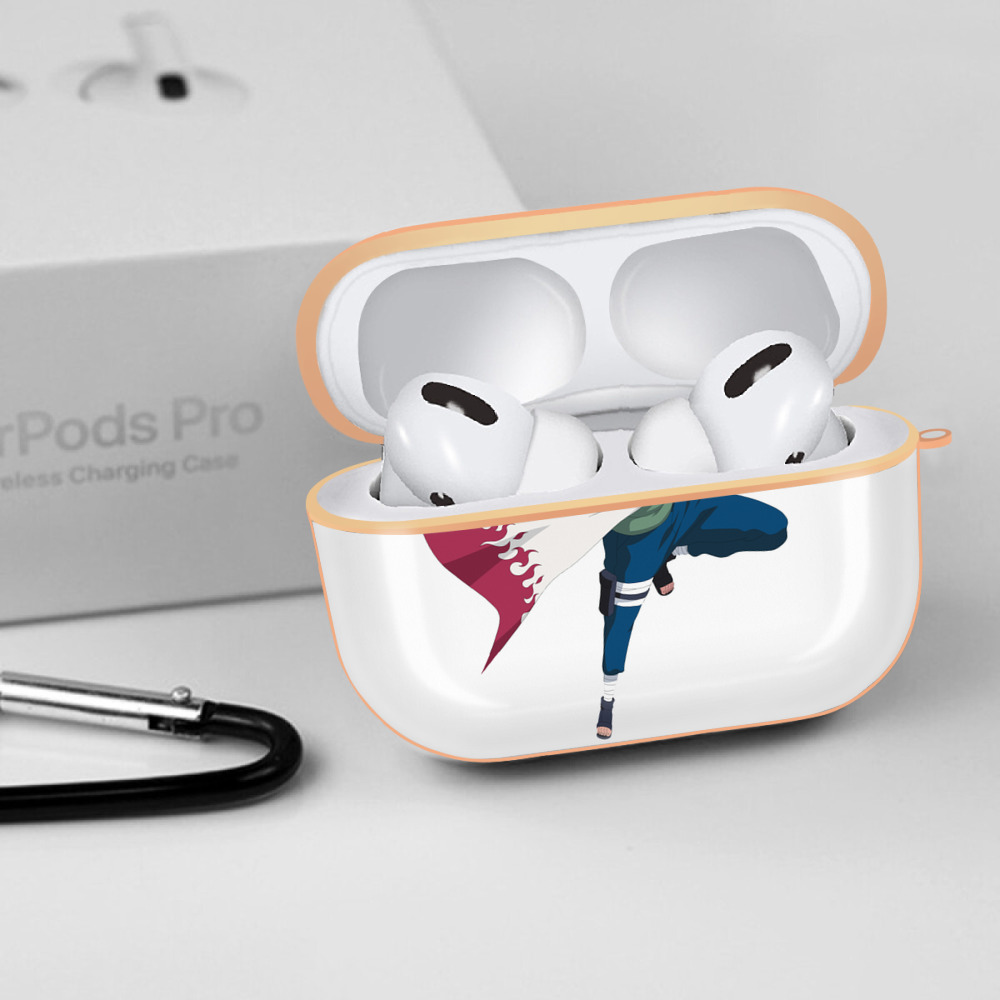 NARUTO -ナルト- 波風 ミナト Namikaze Minato 【AirPods Pro用】ハードシェル保護ケース｜耐衝撃・防指紋・カラビナ付き商品仕様