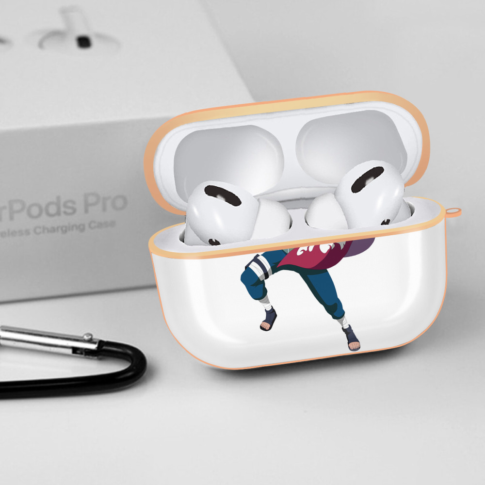 NARUTO -ナルト- 波風 ミナト Namikaze Minato 【AirPods Pro用】ハードシェル保護ケース｜耐衝撃・防指紋・カラビナ付き商品仕様