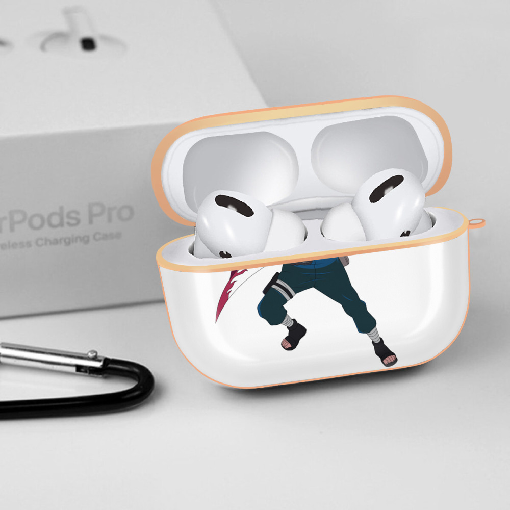 NARUTO -ナルト- 波風 ミナト Namikaze Minato 【AirPods Pro用】ハードシェル保護ケース｜耐衝撃・防指紋・カラビナ付き商品仕様