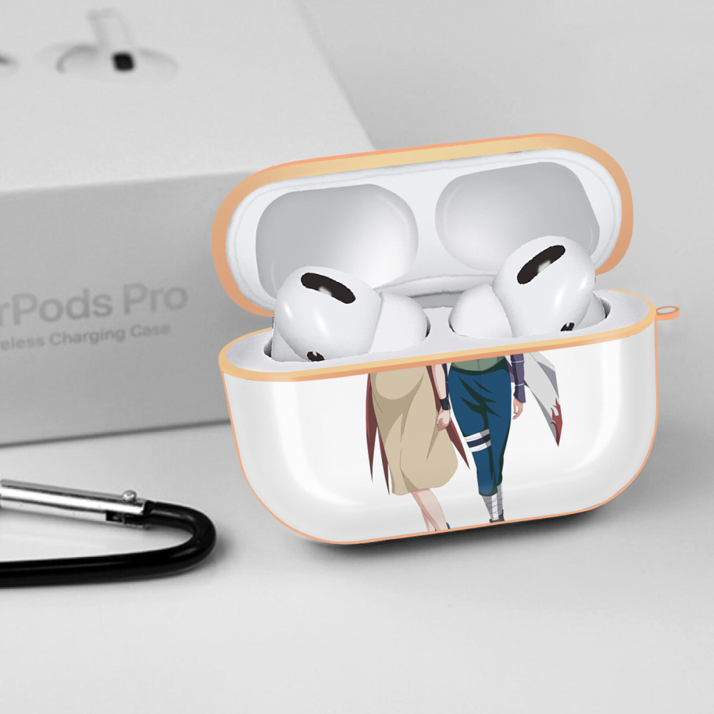 NARUTO -ナルト- 波風 ミナト Namikaze Minato 【AirPods Pro用】ハードシェル保護ケース｜耐衝撃・防指紋・カラビナ付き商品仕様