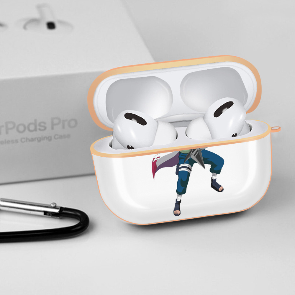 NARUTO -ナルト- 波風 ミナト Namikaze Minato 【AirPods Pro用】ハードシェル保護ケース｜耐衝撃・防指紋・カラビナ付き商品仕様