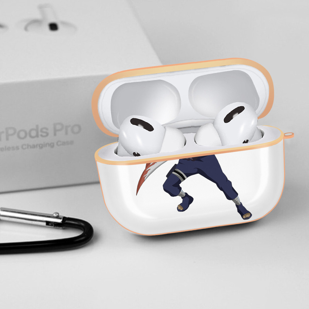 NARUTO -ナルト- 波風 ミナト Namikaze Minato 【AirPods Pro用】ハードシェル保護ケース｜耐衝撃・防指紋・カラビナ付き商品仕様